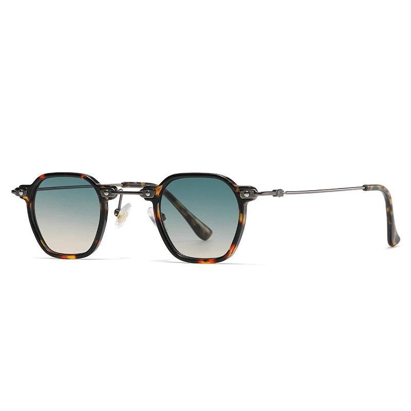 Retro Rivet Square Punk Sunglasses with UV400 Protection - Lucid Fantasy 