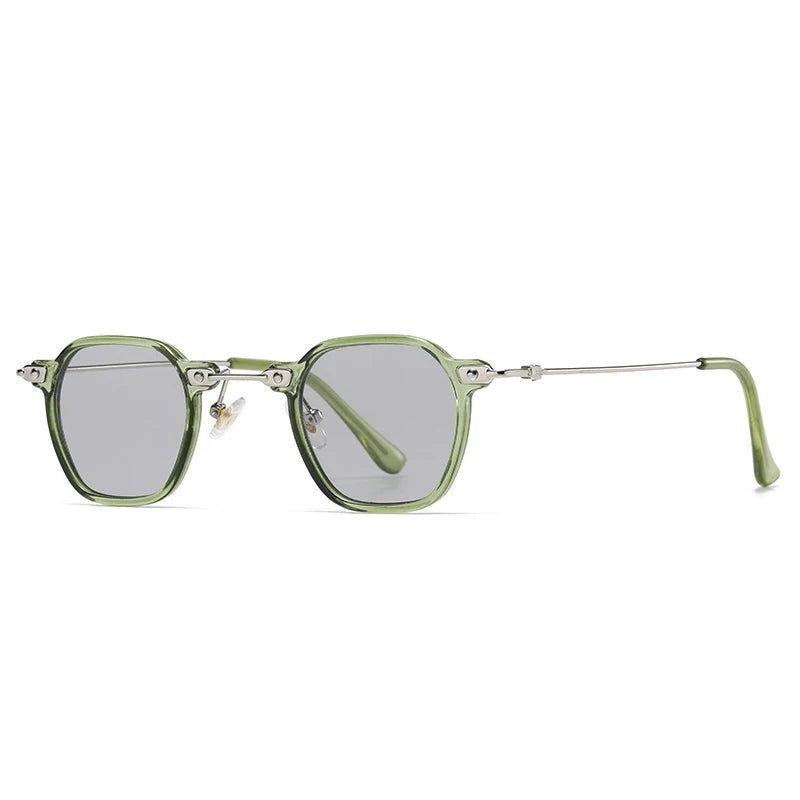 Retro Rivet Square Punk Sunglasses with UV400 Protection - Lucid Fantasy 