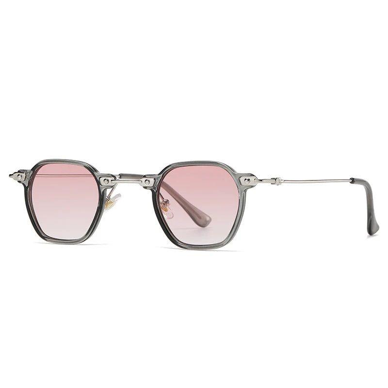 Retro Rivet Square Punk Sunglasses with UV400 Protection - Lucid Fantasy 