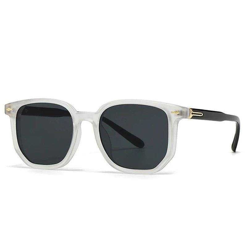 Retro Riveted Square Sunglasses with Full UV400 Protection - Lucid Fantasy 