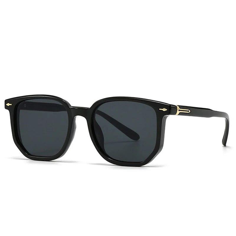 Retro Riveted Square Sunglasses with Full UV400 Protection - Lucid Fantasy 