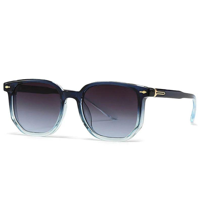 Retro Riveted Square Sunglasses with Full UV400 Protection - Lucid Fantasy 