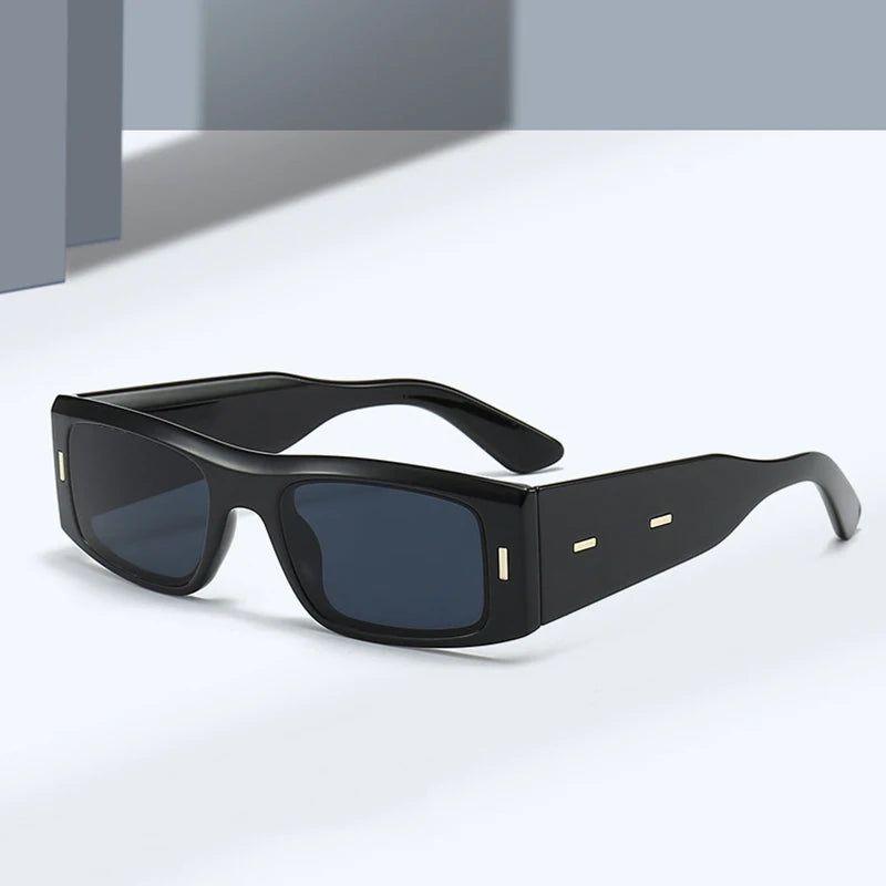 Retro Square Rivet UV400 Sunglasses - Fashionable Glamour Shades - Lucid Fantasy 