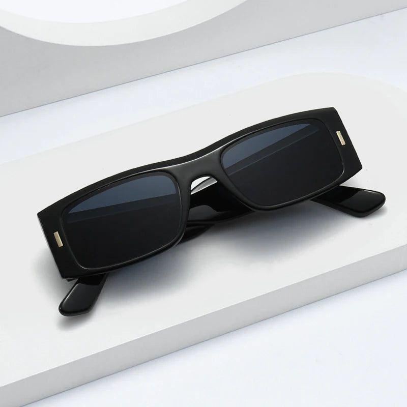 Retro Square Rivet UV400 Sunglasses - Fashionable Glamour Shades - Lucid Fantasy 