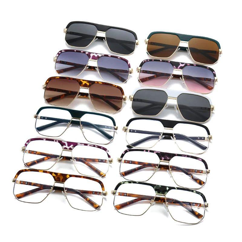 Retro Square Sunglasses with UV400 Protection - Lucid Fantasy 