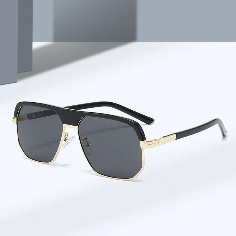 Retro Square Sunglasses with UV400 Protection - Lucid Fantasy 