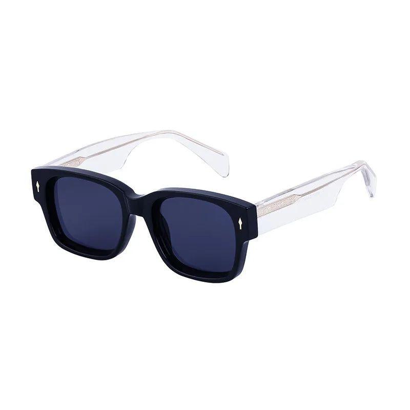 Retro Thick Frame Square Sunglasses with UV400 Protection - Lucid Fantasy 