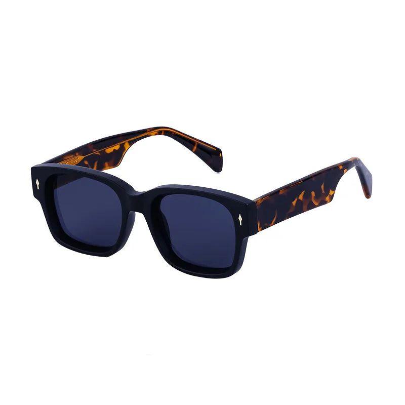 Retro Thick Frame Square Sunglasses with UV400 Protection - Lucid Fantasy 