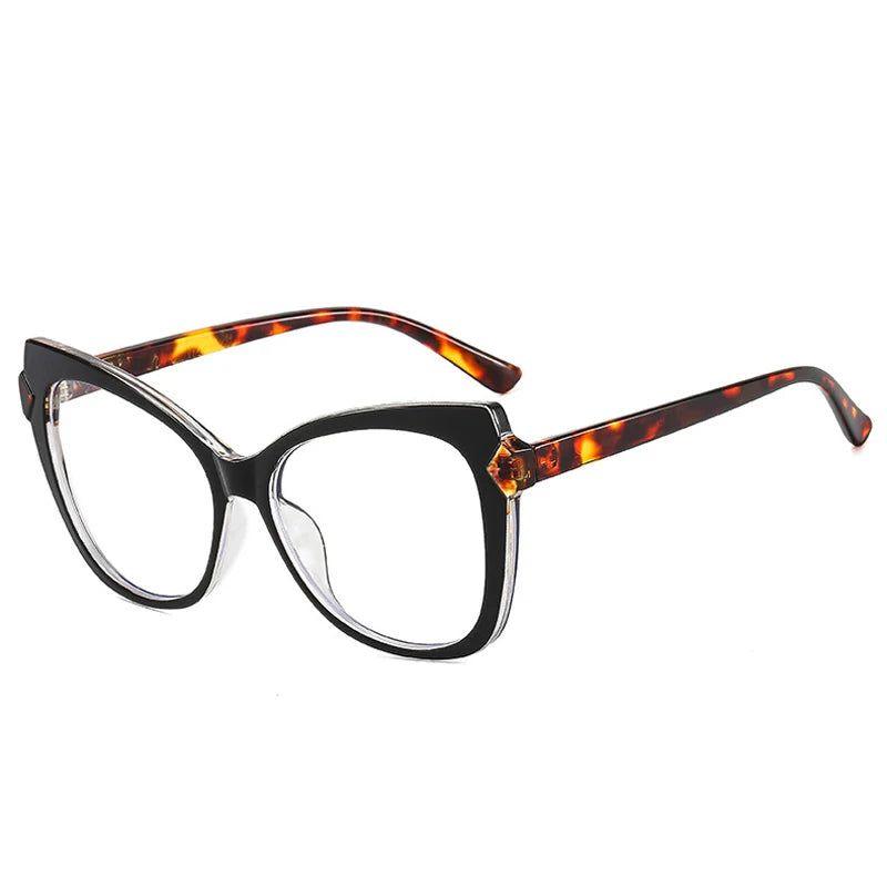 Retro TR90 Cat Eye Anti-Blue Light Glasses with Spring Hinge Fashion Frame - Lucid Fantasy 