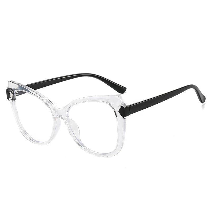 Retro TR90 Cat Eye Anti-Blue Light Glasses with Spring Hinge Fashion Frame - Lucid Fantasy 