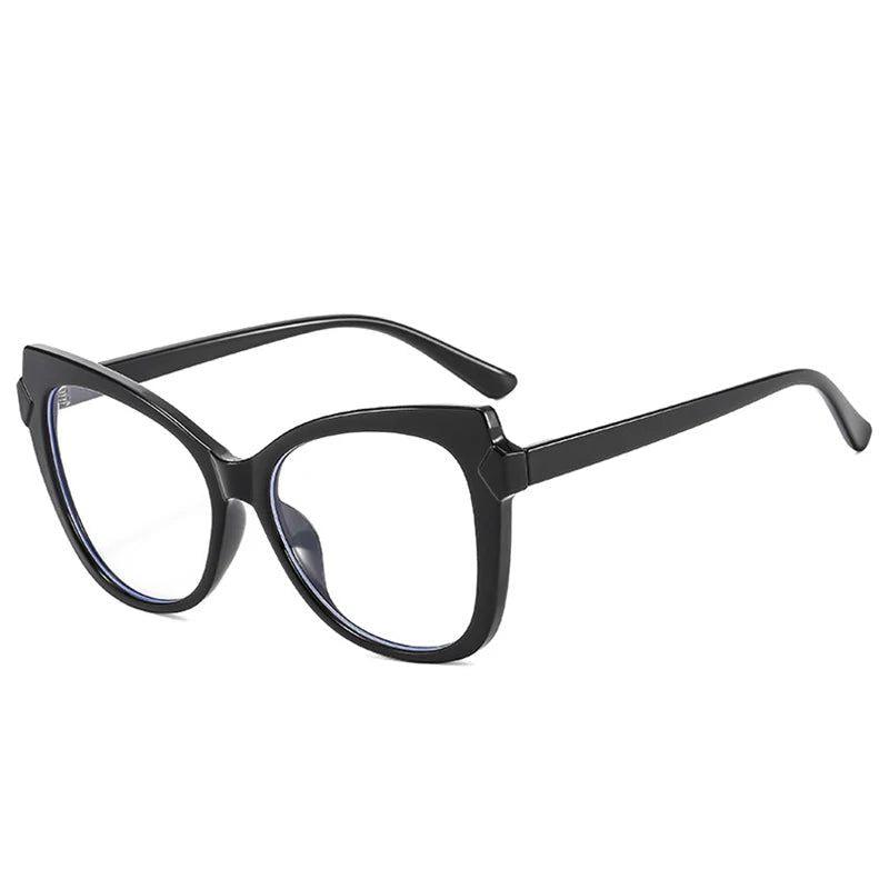 Retro TR90 Cat Eye Anti-Blue Light Glasses with Spring Hinge Fashion Frame - Lucid Fantasy 