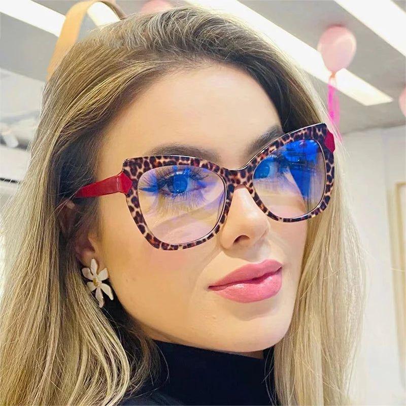 Retro TR90 Cat Eye Anti-Blue Light Glasses with Spring Hinge Fashion Frame - Lucid Fantasy 