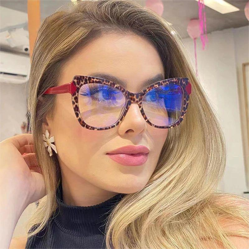 Retro TR90 Cat Eye Anti-Blue Light Glasses with Spring Hinge Fashion Frame - Lucid Fantasy 