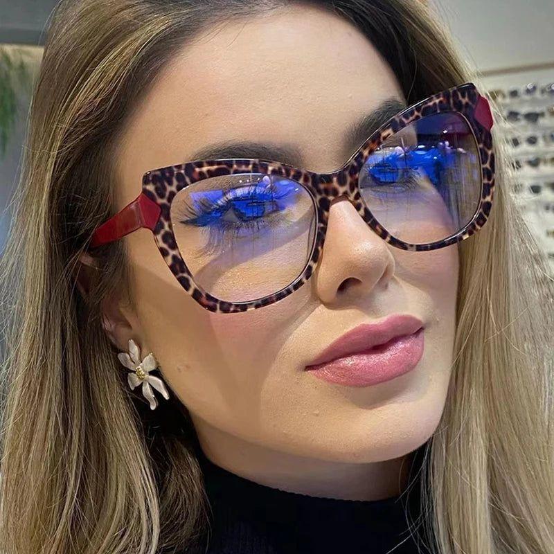 Retro TR90 Cat Eye Anti-Blue Light Glasses with Spring Hinge Fashion Frame - Lucid Fantasy 