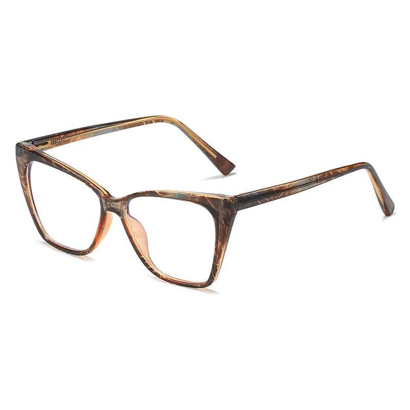 Retro TR90 Cat Eye Glasses with Anti-Blue Light Technology and Spring Hinges - Lucid Fantasy 