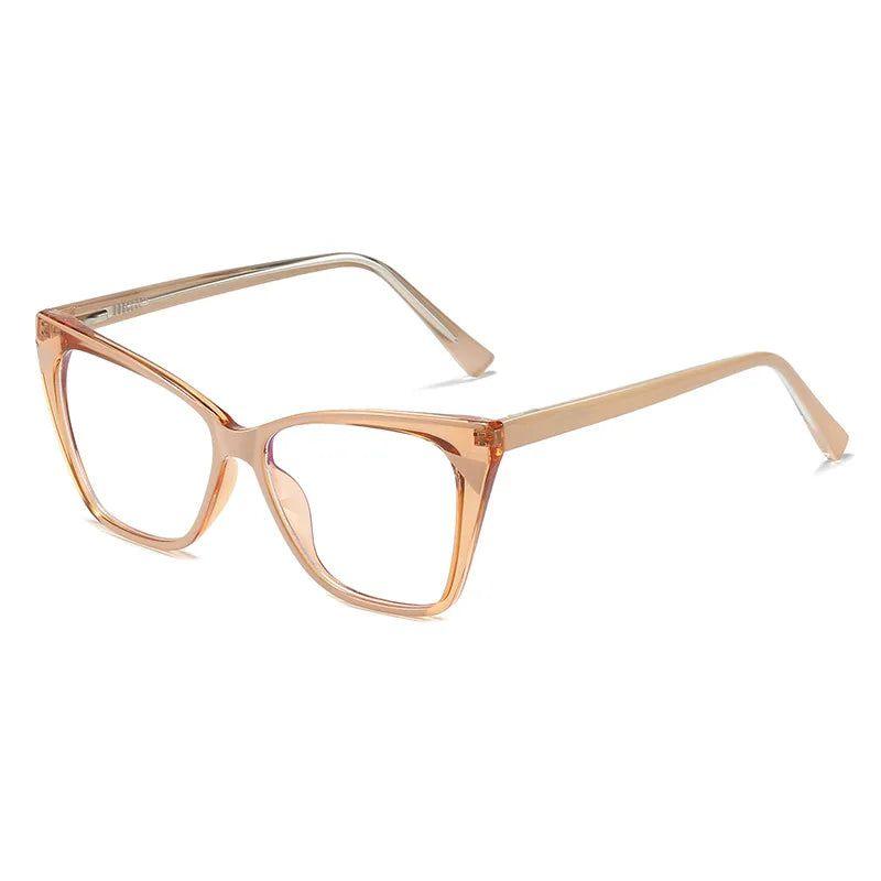 Retro TR90 Cat Eye Glasses with Anti-Blue Light Technology and Spring Hinges - Lucid Fantasy 