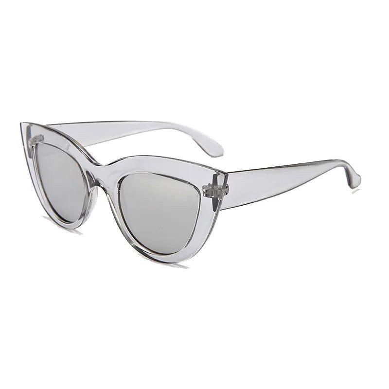 Sophisticated Cat Eye Sunglasses with UV400 Protection and Sturdy Metal Hinges - Lucid Fantasy 