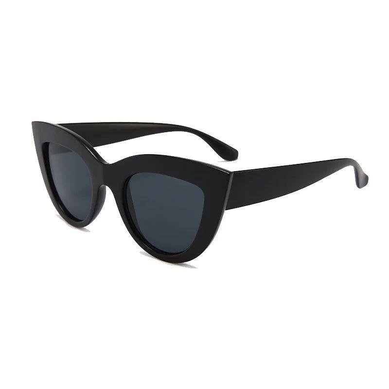 Sophisticated Cat Eye Sunglasses with UV400 Protection and Sturdy Metal Hinges - Lucid Fantasy 