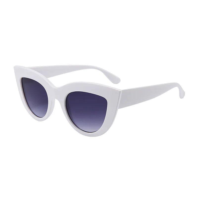 Sophisticated Cat Eye Sunglasses with UV400 Protection and Sturdy Metal Hinges - Lucid Fantasy 