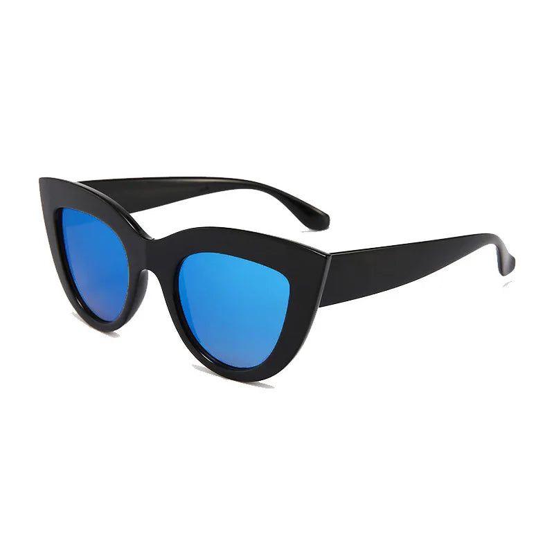 Sophisticated Cat Eye Sunglasses with UV400 Protection and Sturdy Metal Hinges - Lucid Fantasy 