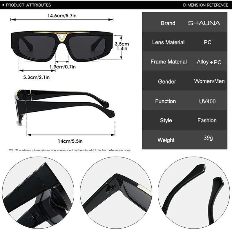 Sophisticated Hollow Frame Flat Top Sunglasses with UV400 Protection - Trendy Fashion Shades - Lucid Fantasy 