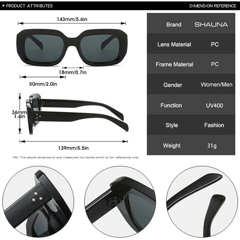 Sophisticated Riveted Polygonal Sunglasses with Gradient Lenses and UV400 Protection - Lucid Fantasy 