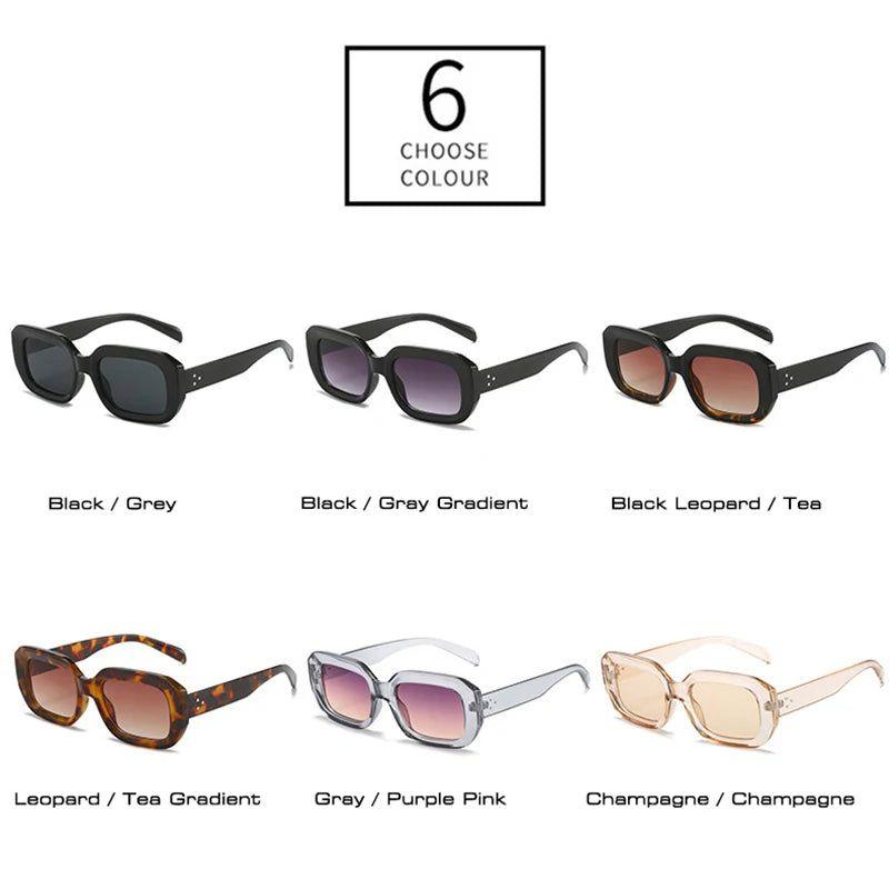 Sophisticated Riveted Polygonal Sunglasses with Gradient Lenses and UV400 Protection - Lucid Fantasy 