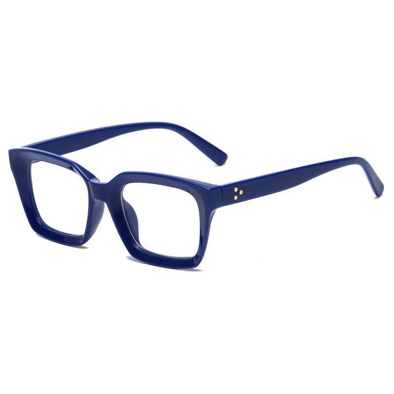 Sophisticated Riveted Square Blue Light Blocking Glasses for Eye Relief - Lucid Fantasy 