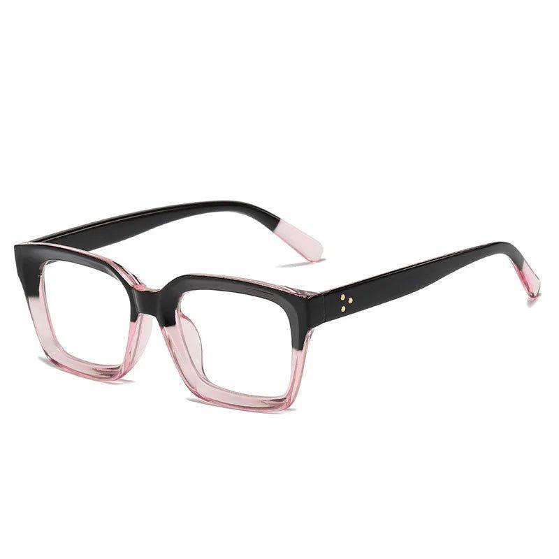 Sophisticated Riveted Square Blue Light Blocking Glasses for Eye Relief - Lucid Fantasy 