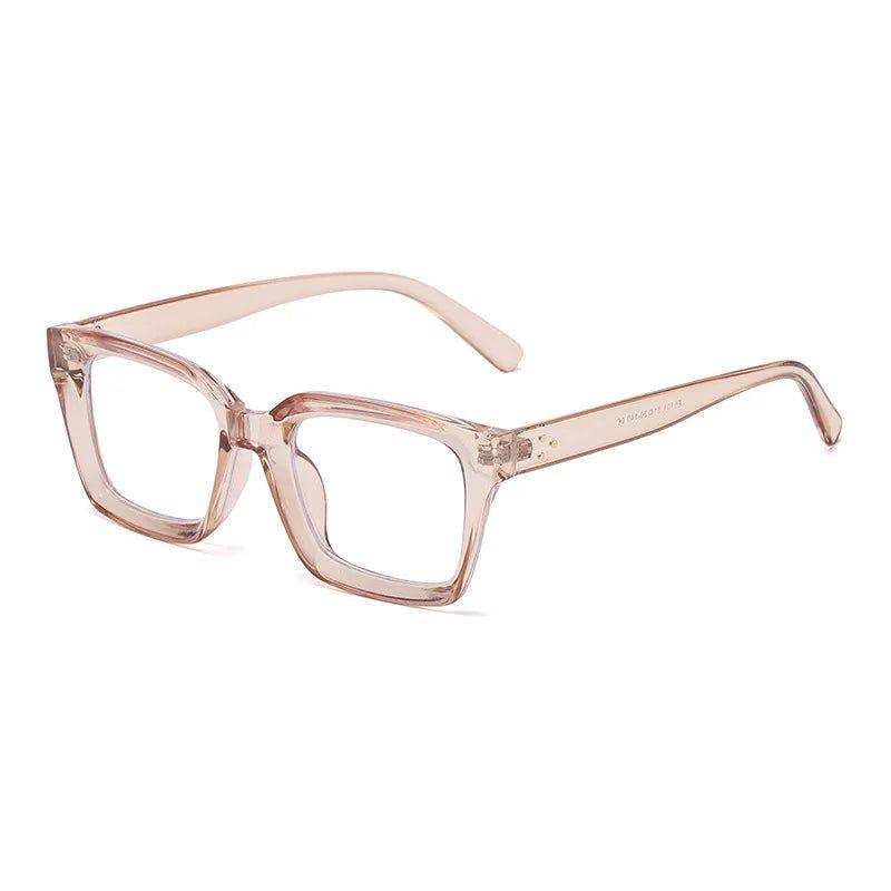 Sophisticated Riveted Square Blue Light Blocking Glasses for Eye Relief - Lucid Fantasy 