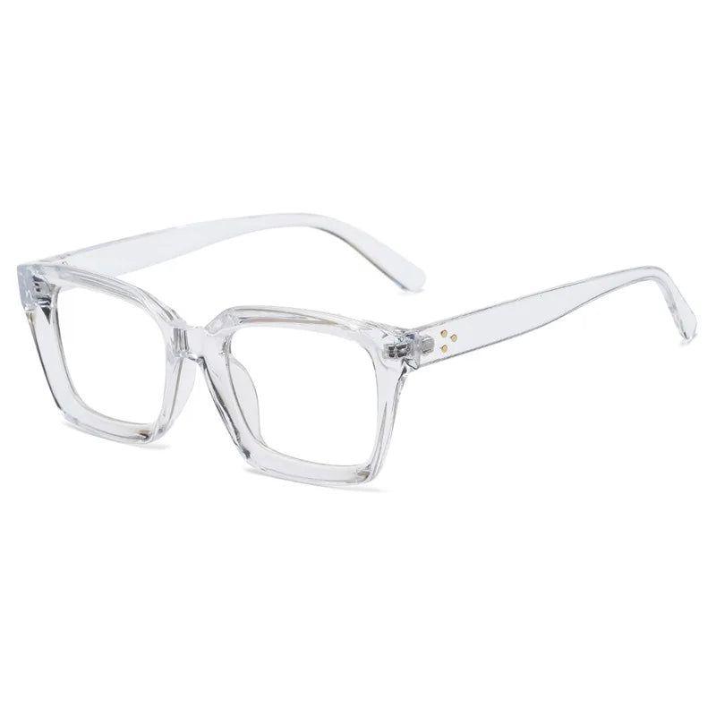 Sophisticated Riveted Square Blue Light Blocking Glasses for Eye Relief - Lucid Fantasy 