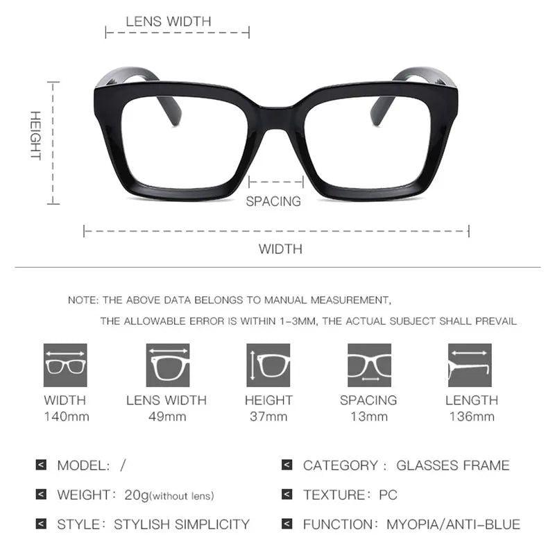 Sophisticated Riveted Square Blue Light Blocking Glasses for Eye Relief - Lucid Fantasy 