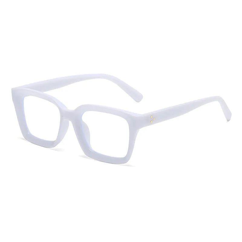 Sophisticated Riveted Square Blue Light Blocking Glasses for Eye Relief - Lucid Fantasy 