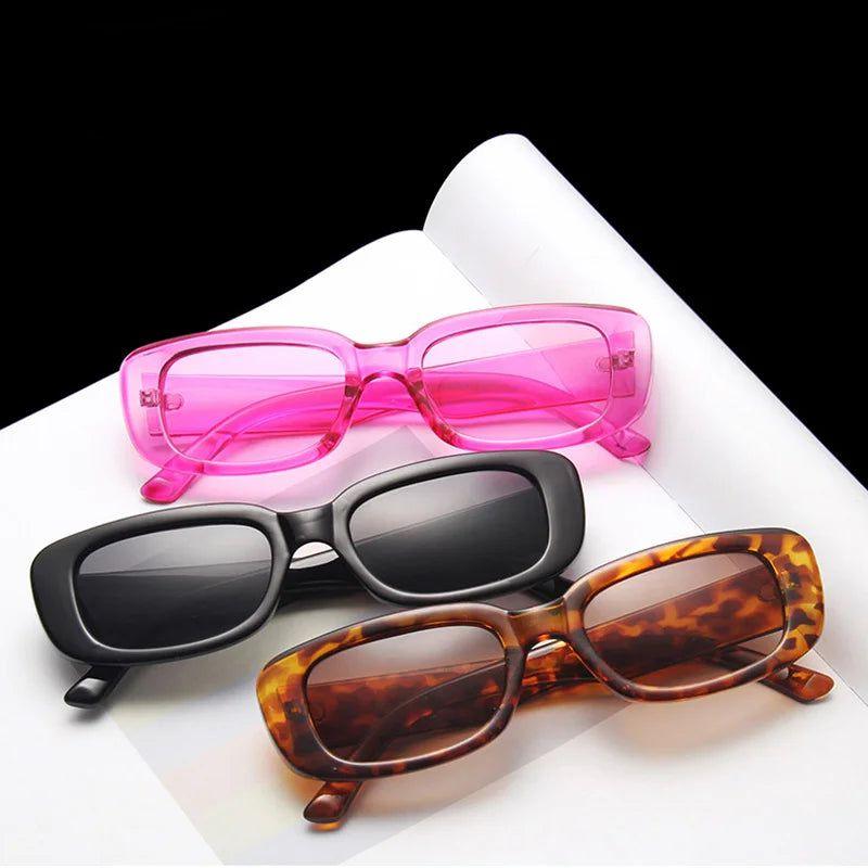 Sophisticated Style Retro Rectangle Sunglasses Film Fashion Shades UV400 - Lucid Fantasy 