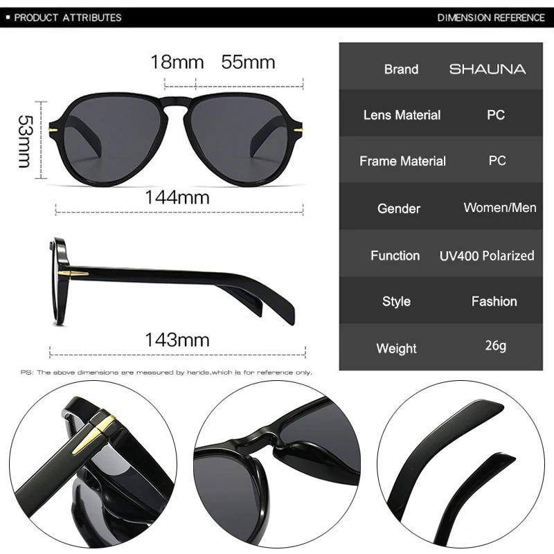 Stylish Aviator Sunglasses with Rivet Accents and Gradient Lenses - UV400 Protective Fashion Shades - Lucid Fantasy 