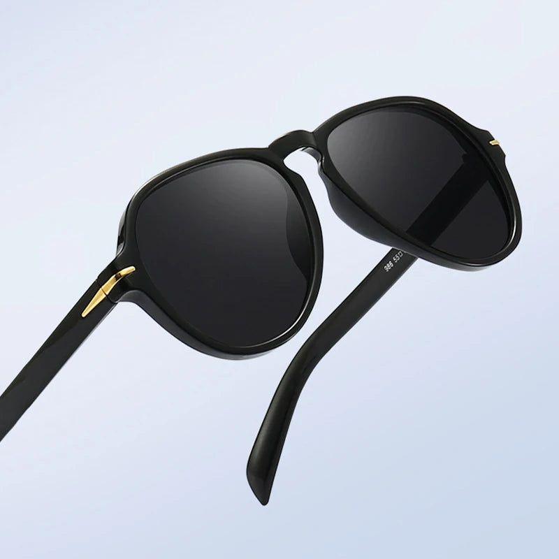 Stylish Aviator Sunglasses with Rivet Accents and Gradient Lenses - UV400 Protective Fashion Shades - Lucid Fantasy 