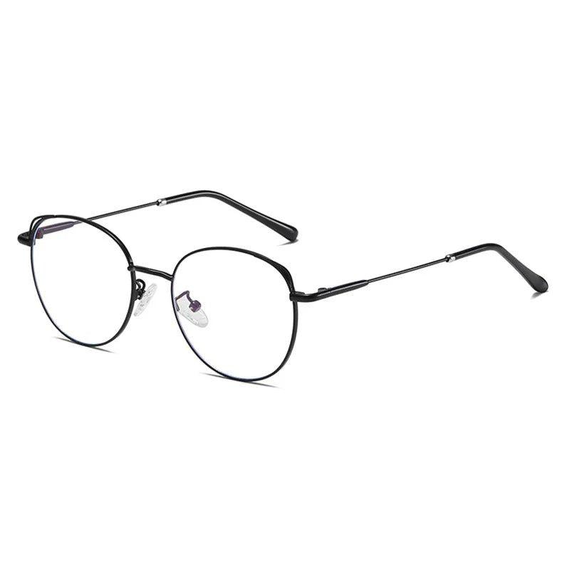 Stylish Cat Ear Metal Frames with Anti-Blue Light Protection - Lucid Fantasy 