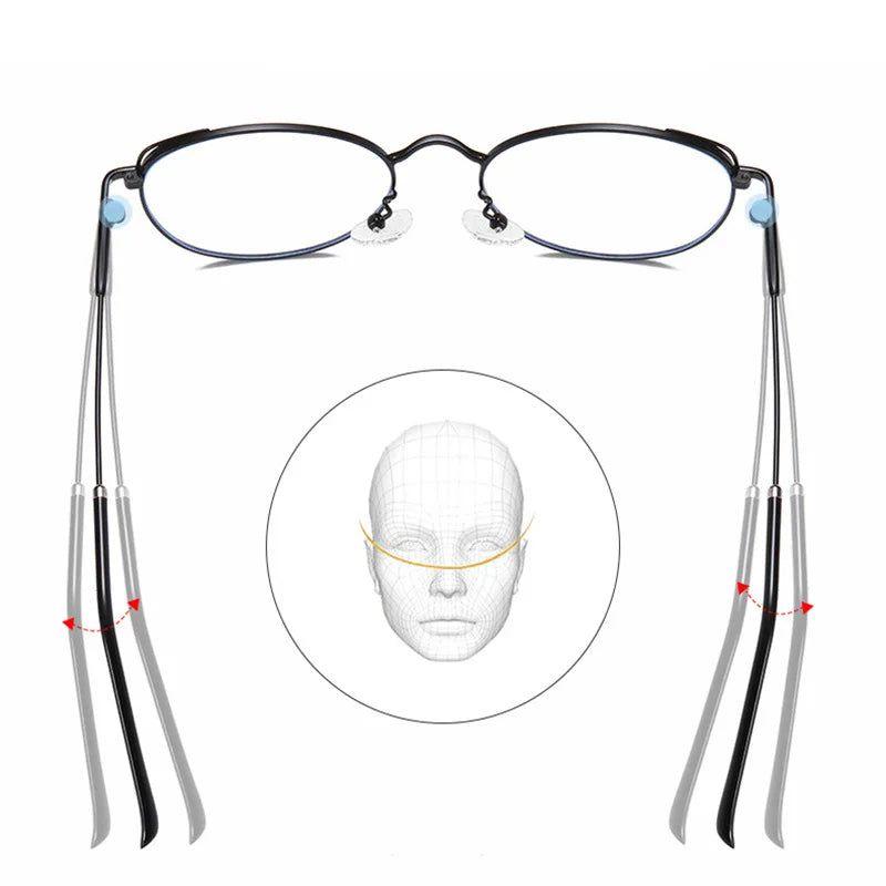 Stylish Cat Ear Metal Frames with Anti-Blue Light Protection - Lucid Fantasy 