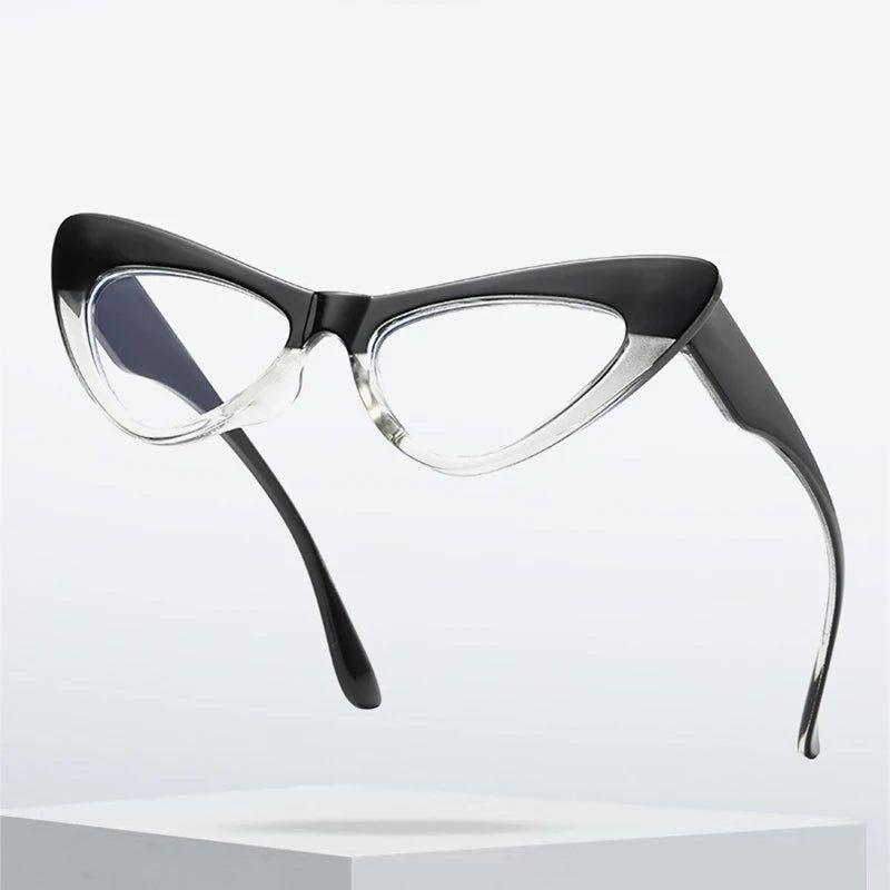 Stylish Cat Eye Anti-Blue Light Glasses with Spring Hinges for Eye Protection - Lucid Fantasy 