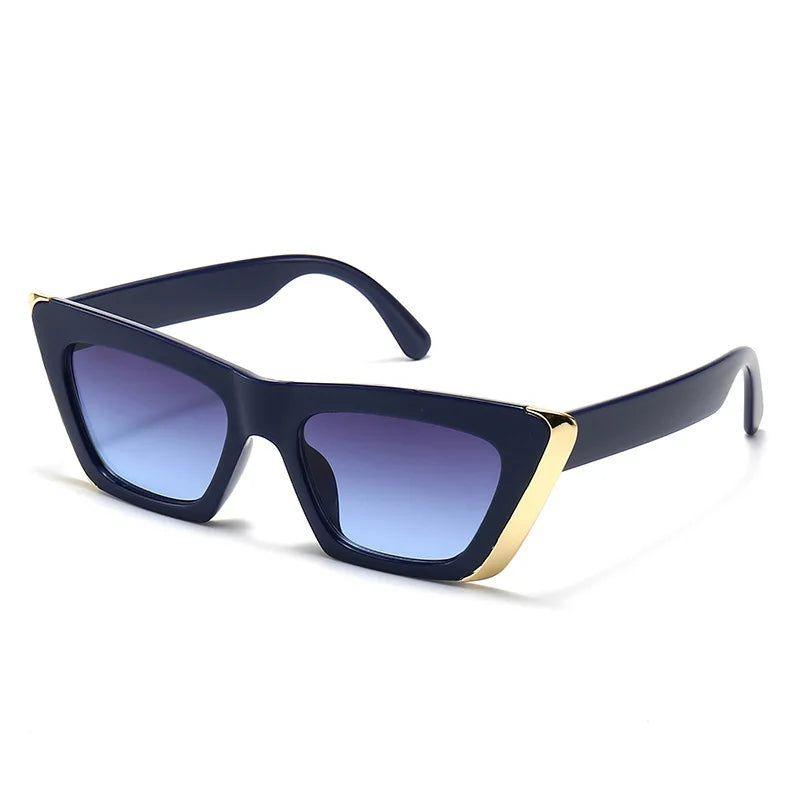 Stylish Cat Eye Metal Decor Sunglasses for Trendy Streetwear Fashion - Lucid Fantasy 