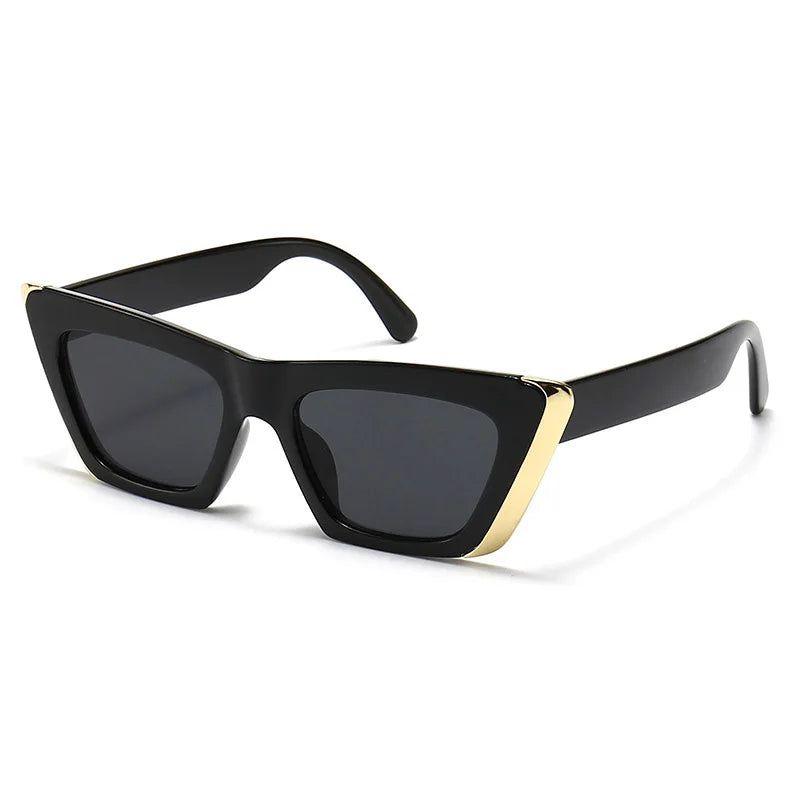 Stylish Cat Eye Metal Decor Sunglasses for Trendy Streetwear Fashion - Lucid Fantasy 