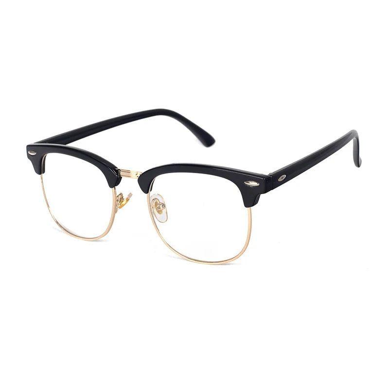 Stylish Chic Black Frame Anti-Blue Light Eyeglasses with Optical Lenses - Lucid Fantasy 