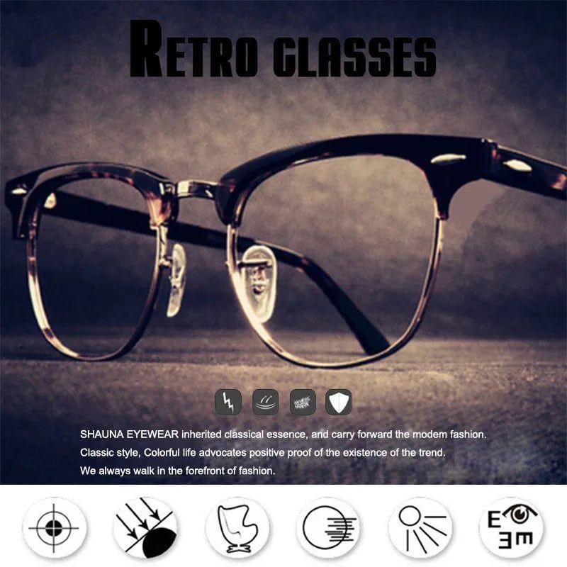 Stylish Chic Black Frame Anti-Blue Light Eyeglasses with Optical Lenses - Lucid Fantasy 