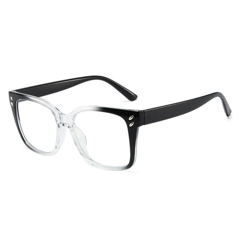 Stylish Double-Tone Square Spectacles with Anti-Blue Light Technology and Gradient Design - Lucid Fantasy 