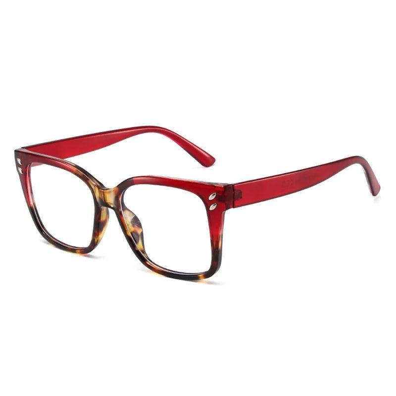 Stylish Double-Tone Square Spectacles with Anti-Blue Light Technology and Gradient Design - Lucid Fantasy 