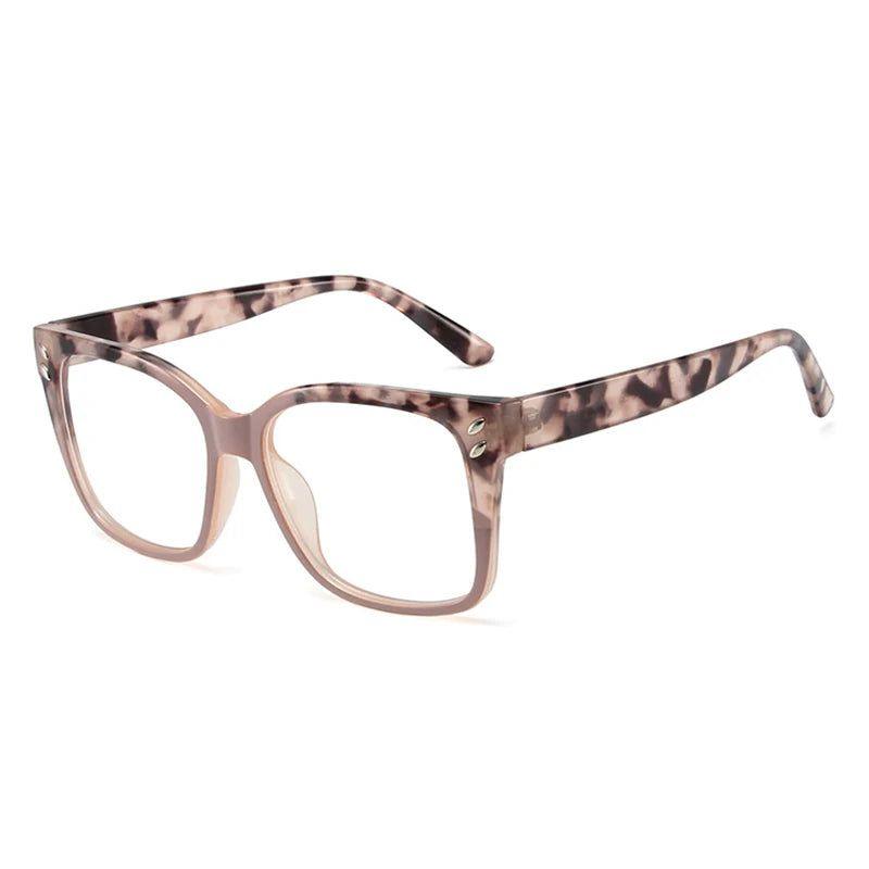 Stylish Double-Tone Square Spectacles with Anti-Blue Light Technology and Gradient Design - Lucid Fantasy 