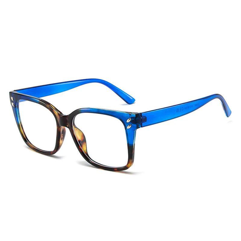 Stylish Double-Tone Square Spectacles with Anti-Blue Light Technology and Gradient Design - Lucid Fantasy 