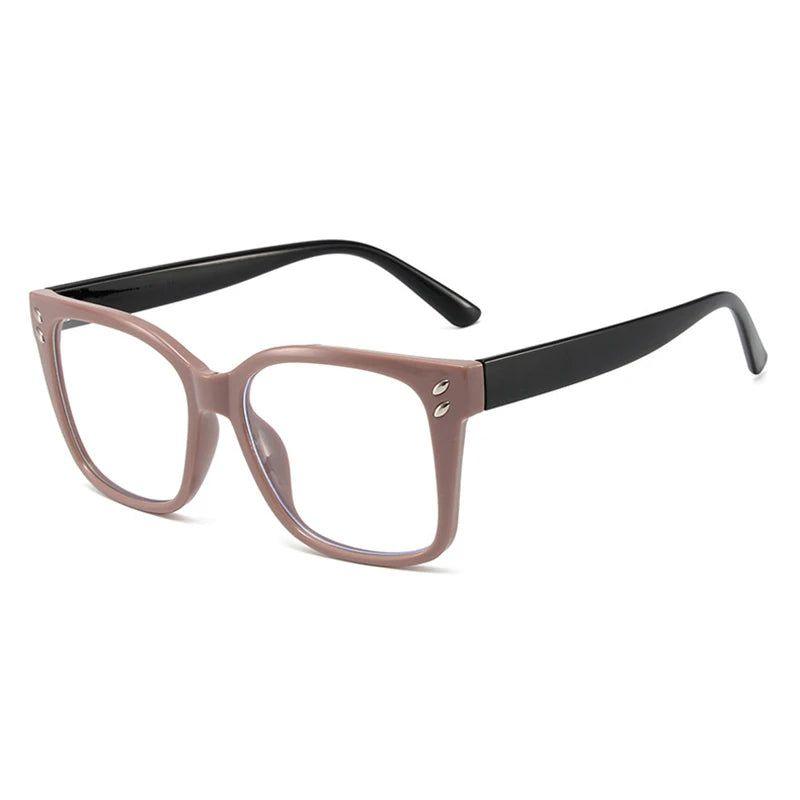 Stylish Double-Tone Square Spectacles with Anti-Blue Light Technology and Gradient Design - Lucid Fantasy 