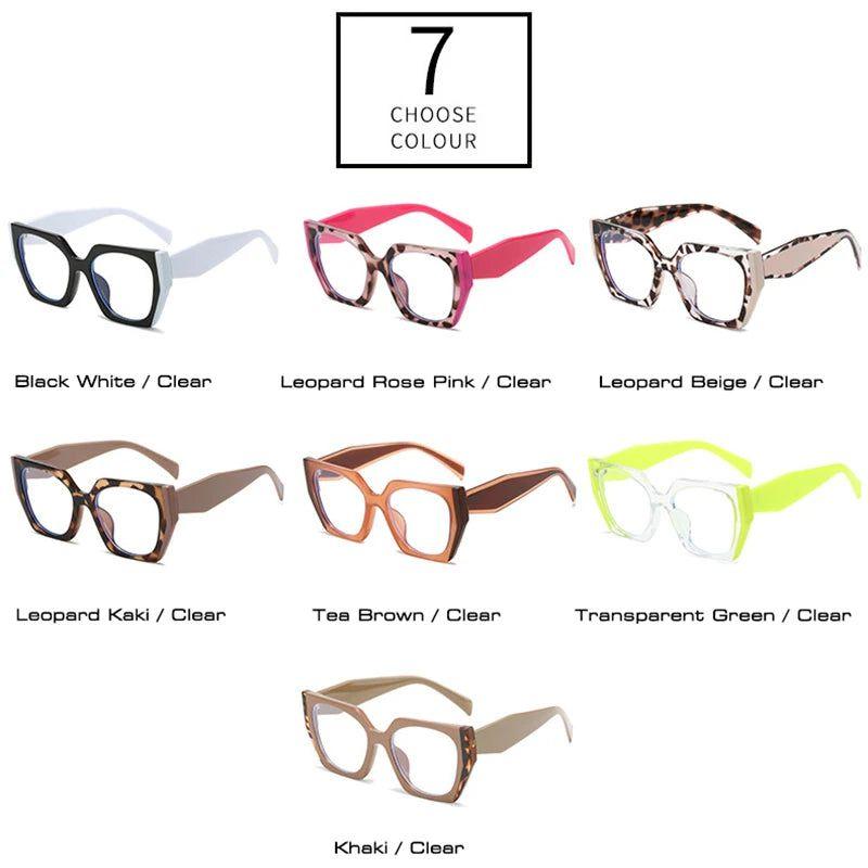 Stylish Dual-Tone Cat Eye Anti-Blue Light Glasses Optical Frame - Lucid Fantasy 