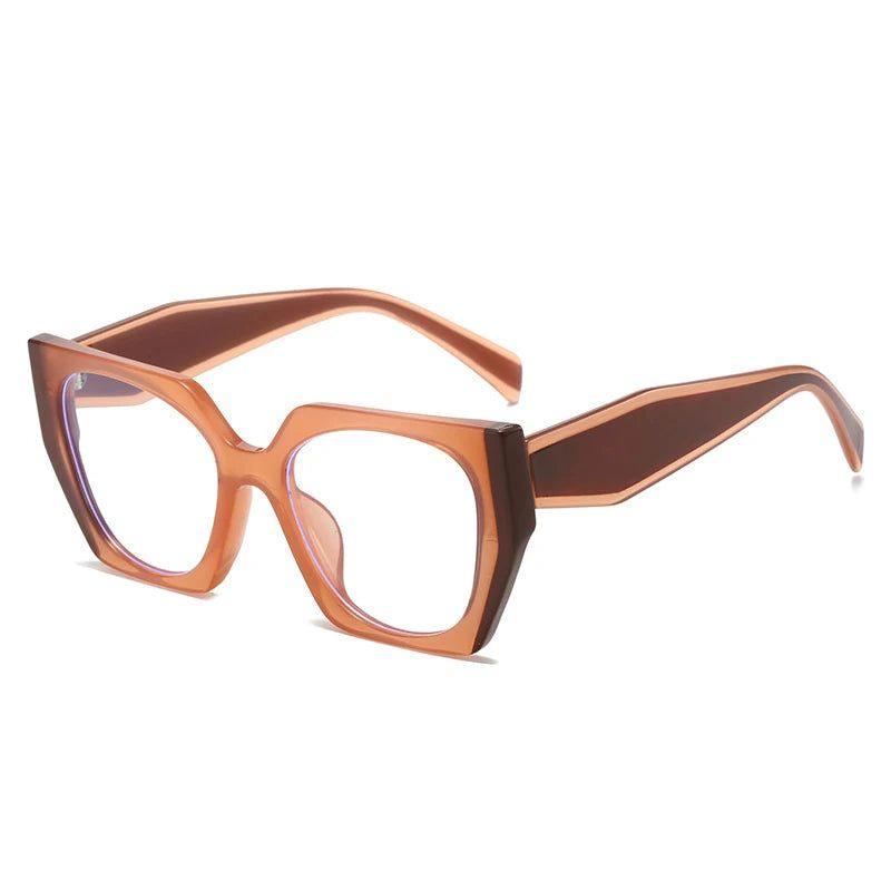 Stylish Dual-Tone Cat Eye Anti-Blue Light Glasses Optical Frame - Lucid Fantasy 